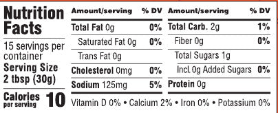 Nutrition Facts