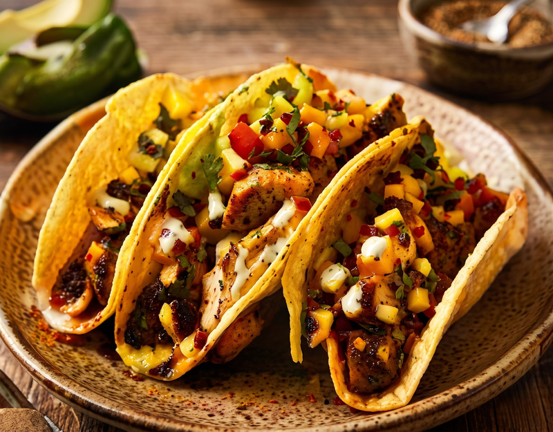 MANGO HABANERO Fish Tacos