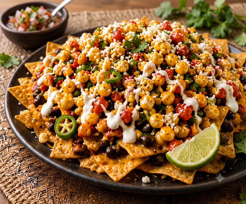 STREET CORN LOADED NACHOS