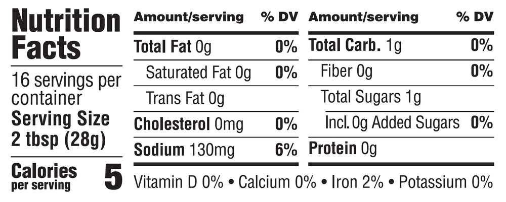 Nutrition Facts
