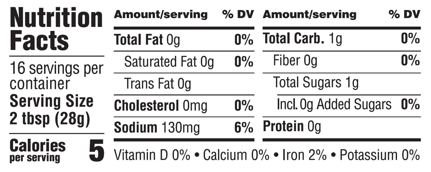 Nutrition Facts
