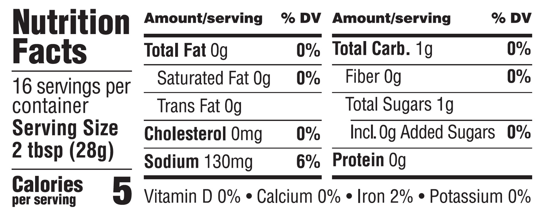 Nutrition Facts