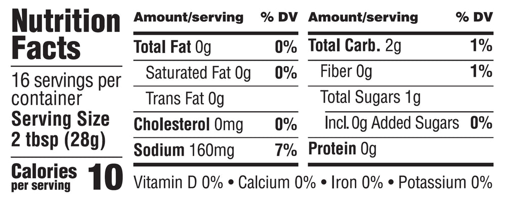 Nutrition Facts