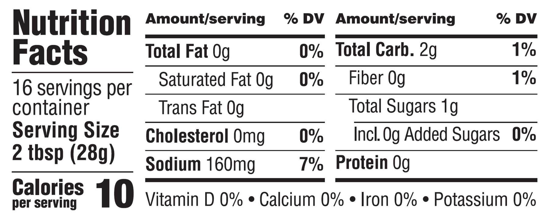 Nutrition Facts