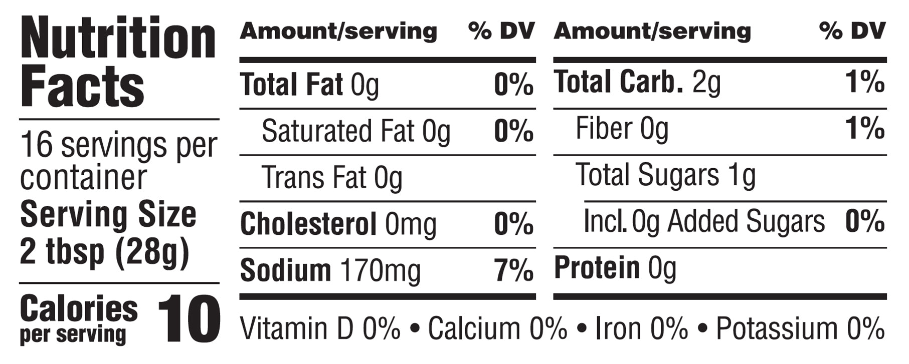 Nutrition Facts
